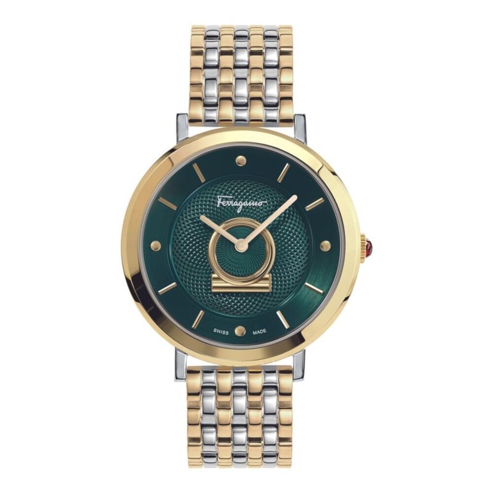 Ferragamo Minuetto Bracelet Watch Two Tone Womens